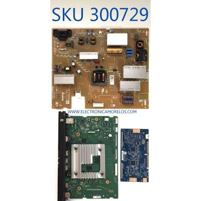 KIT DE TARJETAS PARA TV SONY BRAVIA 4K·UHD·HDR / MAIN A5027325A 544 / 1-009-724-31 / T-CON 5550T39C06 / 55.50T39.C06 / 50T39 C05 / FUENTE 100980021 / 1-00-9800-21 / AP-P265AM / 2955070605 / PANEL YDBM050CCU11 / T500QV N04.4 / MODELOS XR-55X90J